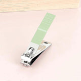 Manicure Set - Nail Clipper Set - Pedicure Care Tools - Travel Beauty Tools Made of Stainless Steel - 7 Pieces - Green - Side View
