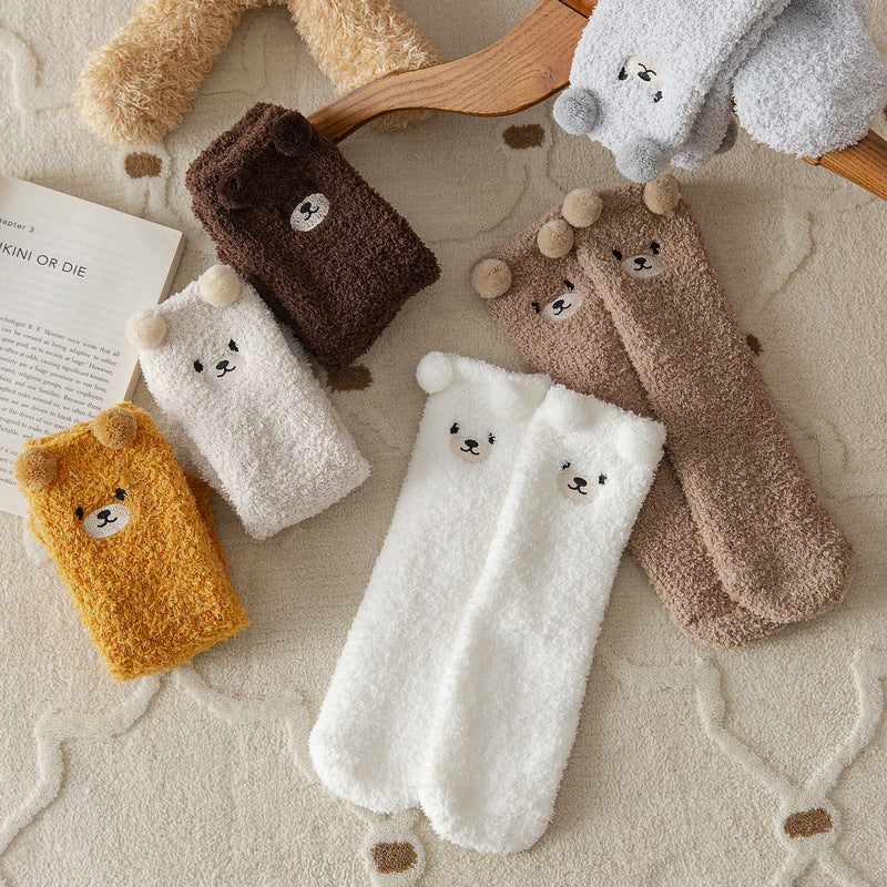 Socks - Cocoon Teddy Bear - Soft - One size - 6 pairs