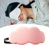 Sleep Mask - Eye Mask - Comfort Eye Mask Eye Mask Ice Silk Eye Mask Night Eye Mask - Suitable for Sleepers on Birthdays Airplane Car Nap - Pink - Front View