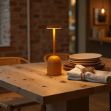 Night light - Minimalist - Scandinavian style - Living room, study, bedroom - Bedside lamp - Orange - Front View