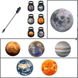 Night Light - Projector - Moon Lamp - Moon Projection - USB - Perfect for Bedroom Selfies - Bedroom Ceiling, Room Decoration - Top-Down View