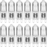 Halogen lamp - G9 Clear halogen lamp - Warm yellow light - 230V 28W - Suitable for pendant lamps - 10 pieces