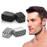 Jawline Trainer - Silicone Jaw Trainer - Powerful jaw trainer and jawline shaper for all levels - Slimmer, firmer and contours the face - 2 pieces (black + white)