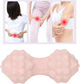 Massage Ball - Peanut Massage Ball - Multidirectional Massage Ergonomic Soft Double Hockey Ball Massage Ball - For Stress Relief Deep Tissue Massage - Pink - Front View