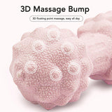 Massage Ball - Peanut Massage Ball - Multidirectional Massage Ergonomic Soft Double Hockey Ball Massage Ball - For Stress Relief Deep Tissue Massage - Pink
