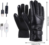 Electric Heated Gloves - USB Rechargeable, Waterproof & Breathable with Adjustable Fit for Skiing, Cycling, Hiking & Outdoor Adventures – Ideal for Cold Weather Conditions