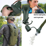 Water Bag–Water Storage–Hydration Backpack–Camping & Hiking–Food Grade Portable Water Bag–3L–Khaki - Front View