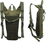 Water Bag–Water Storage–Hydration Backpack–Camping & Hiking–Food Grade Portable Water Bag–3L–Khaki - 45-Degree Angle