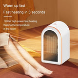 Fan Heater - 1200W Portable Heater with PTC Graphene Heating - Fast Heating, 360° Heat Circulation, Quiet Operation, 12-Hour Timer, LED Display