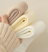Fleece Socks - Autumn/Winter Warm Socks for Women - Thick Thermal Boot Socks - Soft and Fluffy Slipper Socks - Ideal for Pregnancy and Home Use - 7 Pairs - Front View