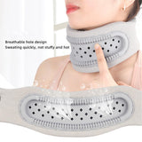 Neck Brace - Neck Pain - Neck Brace for Pain Relief and Support, Soft Adjustable Cervical Collar, Neck Traction Device, Neck Protectors for Spinal Stability and Alignment, Neck Pressure Relief for Men and Women - Gray - Side View