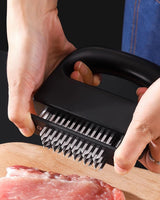 Meat Tenderizer - 48 Pin Stainless Steel Meat Tenderizer - 304 Stainless Steel Meat Tenderizer for Steak, Pork, Lamb - Portable and Lightweight Design - Kitchen Tool for Tender and Juicy Meat - 45-Degree Angle