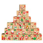 Christmas Box – Candy Boxes – 24 Piece Advent Calendar Gift Box Set – 7x7x7 cm Paper Countdown Boxes with Santa Claus & Snowman Designs – Perfect for Chocolates, Sweets & Small Gifts