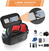 Waterproof Bicycle Frame Bag with Touchscreen Phone Holder, Large Capacity Top Tube Storage Pouch for Road and MTB Bikes, Black