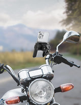 Bike Phone Holder - 1S Quick Release & 360 Degree Rotatable - For Motorcycle, Scooter & MTB - Universal 3.5-7.0 Inch - Top-Down View