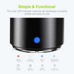 Mini Bluetooth Speaker (Black) | Portable & Pocket-Sized | Powerful Bass with Passive Radiator | 12-Hour Battery Life | Ideal for Outdoors