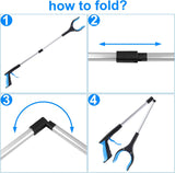 Grabber Set of 2 - 83 cm - Foldable Grabber - With Magnet & 360° Rotating Head - Litter Grabber