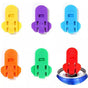 6 Pack Can Tab Openers, Ring Pull Lifters and Nail Protectors for Soda and Beer Cans, Easy Opening Tools, Assorted Colours