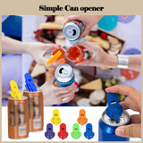 24 Piece Can Opener for Soda & Beer - Ring Opener & Nail Protector - Easy Opening - Multicolor - Front View