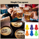 24 Piece Can Opener for Soda & Beer - Ring Opener & Nail Protector - Easy Opening - Multicolor