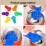 24 Piece Can Opener for Soda & Beer - Ring Opener & Nail Protector - Easy Opening - Multicolor - Top-Down View