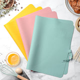 Large Silicone Baking Mat with Measurement Guide, Non-Slip Dough Rolling Mat for Pastry, Fondant and Pizza, Green, 60 x 40 cm - Front View