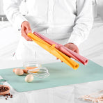 Large Silicone Baking Mat with Measurement Guide, Non-Slip Dough Rolling Mat for Pastry, Fondant and Pizza, Green, 60 x 40 cm