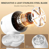 Electric lint remover - Rechargeable lint shaver - With LED display - 3 speeds - Sweater depiller - black - Top-Down View