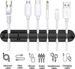3 Pack Self-Adhesive Cable Clips, Desktop Cable Holders for USB Cords, Chargers and Earphones, Home Office and Bedside Use, Black