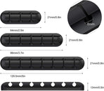3 Pack Self-Adhesive Cable Clips, Desktop Cable Holders for USB Cords, Chargers and Earphones, Home Office and Bedside Use, Black