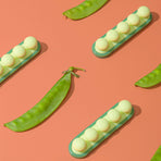 Self-Adhesive Pea Pod Cable Organiser, Flexible Silicone Cord Holder for USB Cables, Chargers and Earphones, Green