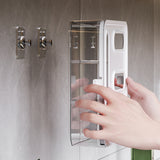 Transparent Bag Storage Box - Plastic Dispenser for Sandwich Bags & Freezer Bags - Kitchen Drawer Organizer - Side View