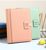 2026 Agenda - A5 Notebook - Ring Binder - Refillable & Reusable - Organizer - [Green] - Side View