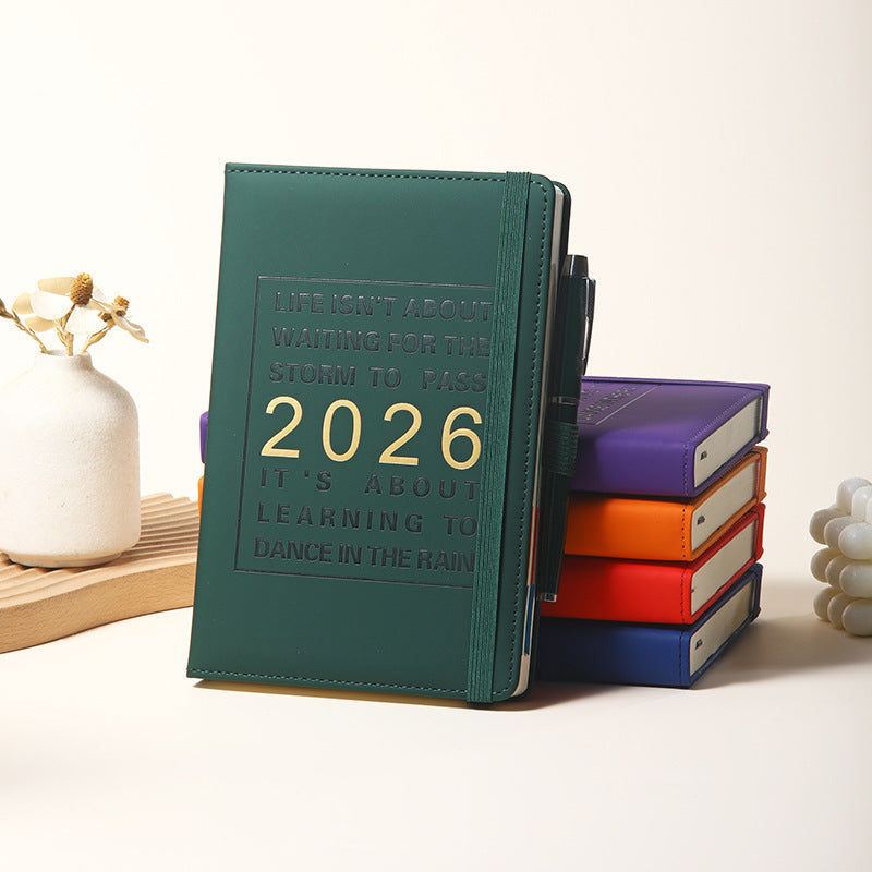 Agenda 2026 - Daily Agenda & Planner - A5 Format - 365 Day Overview - Hardcover - [Light Blue]