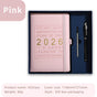 Agenda 2026 - Daily Agenda & Planner - A5 Format - 365 Day Overview - Hardcover - [Pink]