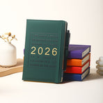 Agenda 2026 - Daily Agenda & Planner - A5 Format - 365 Day Overview - Hardcover - [Pink]