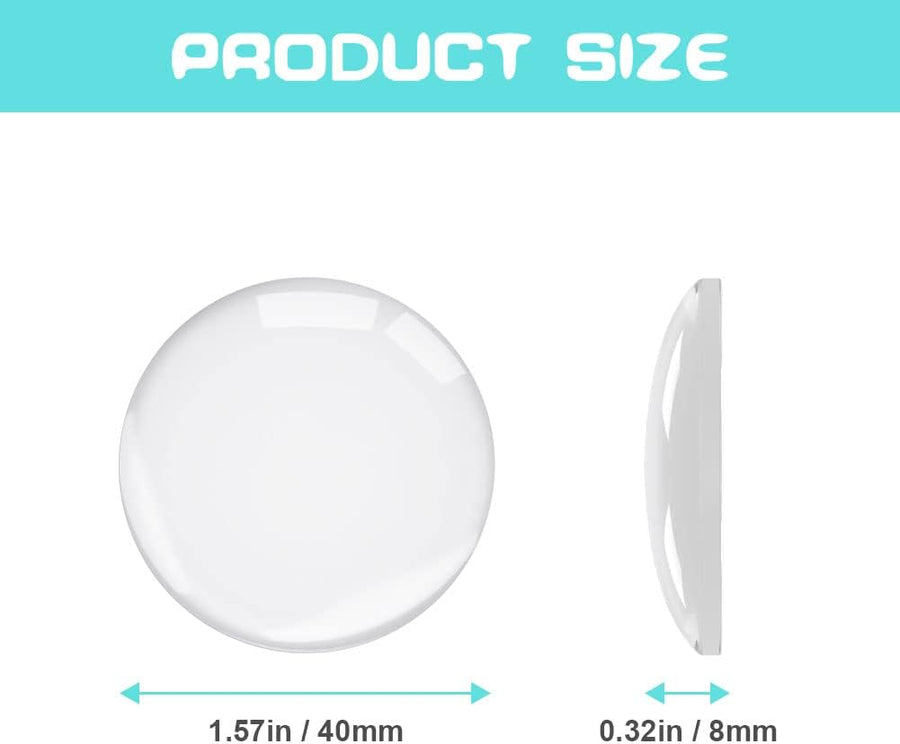6 Pack Self-Adhesive Door Handle Bumpers, Clear Wall Protectors for Door Knobs, Cabinets and Handles at Home, 4 cm