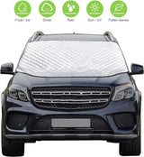 Car Windshield Cover - Anti-Freeze Blanket & Sunshade - Layered Winter Cover - 145 x 92 cm - Protection against Snow and Ice