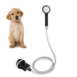 Camping shower - Rechargeable - Black - Front View
