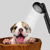 Camping shower - Rechargeable - Black - Side View