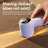 Lint Remover Electric – Portable Clothes Depiller & Fabric Shaver – Removes Lint, Hair, and Pilling from Sweaters & Jackets – Rechargeable and Fabric Safe-Purple - Side View