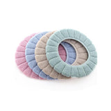 Toilet Seat Warm Cushion – Thick Toilet Seat Cover – Soft O-Shape Seat Cover Protector – Removable & Washable – Universal Size – Pack of 4
