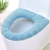 Toilet Seat Warm Cushion – Thick Toilet Seat Cover – Soft O-Shape Seat Cover Protector – Removable & Washable – Universal Size – Pack of 4 - 45-Degree Angle