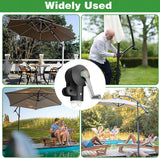 Cantilever Patio Umbrella Crank Handle Replacement, Adjustable Umbrella Stand Part for Courtyards, Gardens, Beaches and Outdoor Patios - Close-Up Angle