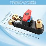 12V-24V Car Battery Cut-Off Switch, Adjustable Pure Copper Power Disconnect Breaker for Cars, Trucks, Boats and RVs