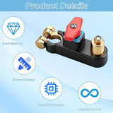 12V-24V Car Battery Cut-Off Switch, Adjustable Pure Copper Power Disconnect Breaker for Cars, Trucks, Boats and RVs - Side View