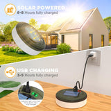 Camping Lamp, 2-in-1 Rechargeable Outdoor Lamp, Solar Power and USB Charging Function