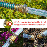 Garden Hose Mender Repair Kit, 2 Set 5/8 Inch Aluminum End Splicer for Garden Hose Repair, Aluminum Construction