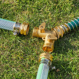 Garden Hose Mender Repair Kit, 2 Set 5/8 Inch Aluminum End Splicer for Garden Hose Repair, Aluminum Construction