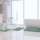Bathroom Rug Set 3 Piece with U Shaped Toilet Rug for Bathroom Sage Green 20x30 16x24 U 20x24, Daily Comfort Use